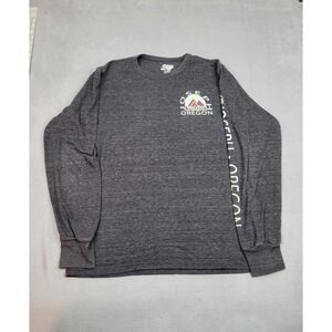 Blue 84 Shirt Men Small Gray Crew Neck Stretch Lightweight Joseph Oregon Tourism